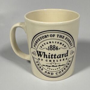 Whittard of Chelsea Finest Teas and Coffes Cream Ceramic Coffee Mug